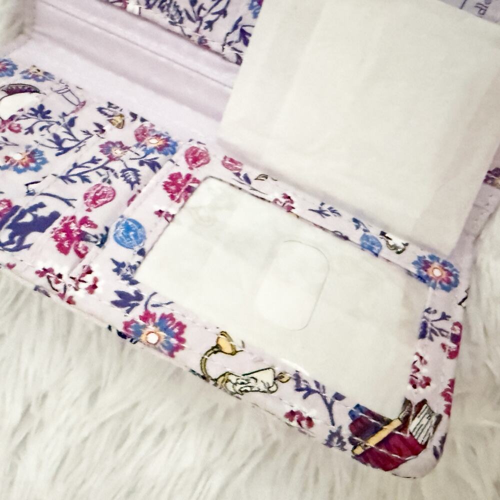 DISNEY x VERA BRADLEY | Belle Floral RFID Finley Wallet NWT Beauty and the Beast - Picture 2 of 7